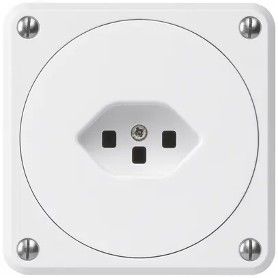 UP-Steckdose robusto Typ 23 weiss ohne Klappdeckel 