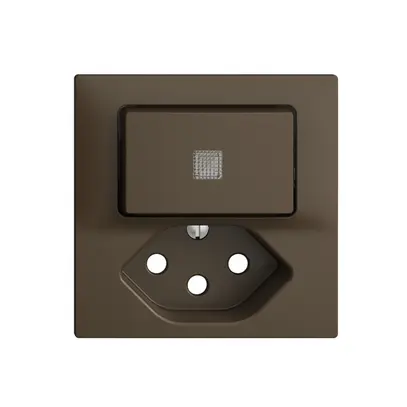 Kit frontale EDIZIOdue coffee 60×60mm T13 con lente 