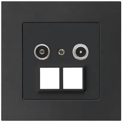 Prise multimédia ENC kallysto.pro R/TV 19dB 2GHz noir 