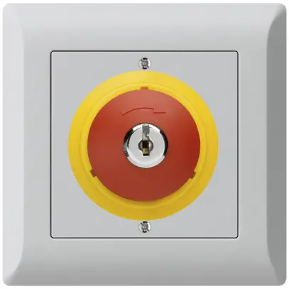 Contatto rotativo a chiave INC kallysto.line ARRESTO DI EMERGENZA grigio chiaro 