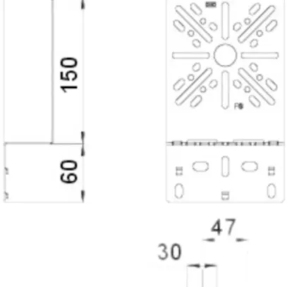 Placca di montaggio Bettermann 235×120mm zincato 