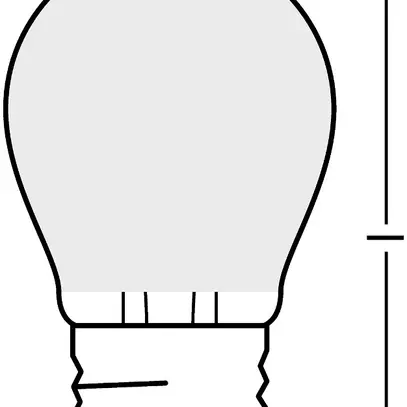Lampe LED PARATHOM CLASSIC P25 FIL FROSTED E27 2.5W 827 250lm 