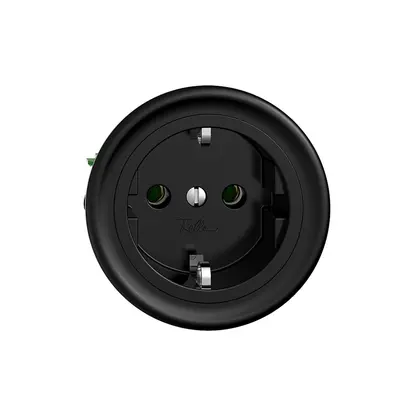 Prise SCHUKO Sdue Q 16A, 250VAC, L+N+PE noir 