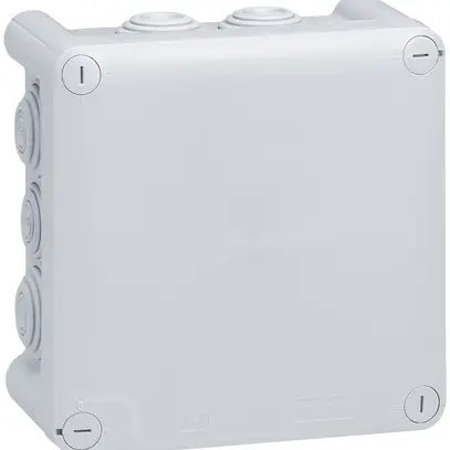 Scatola di derivazione PLEXO 130×130mm vuota grigio chiaro 
