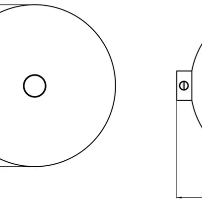 Rosace de plafond Sylvania OneTrack aluminium Ø100×59mm blanc 