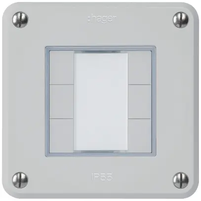 Tasto INC robusto C KNX 6× grigio chiaro s/e-link 