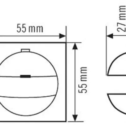 Coperture ESYLUX BS1, IP20, bianco 