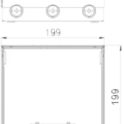 Boîte de sol Bettermann UDHOME4 pour 6 FLF avec réglette à brosse 