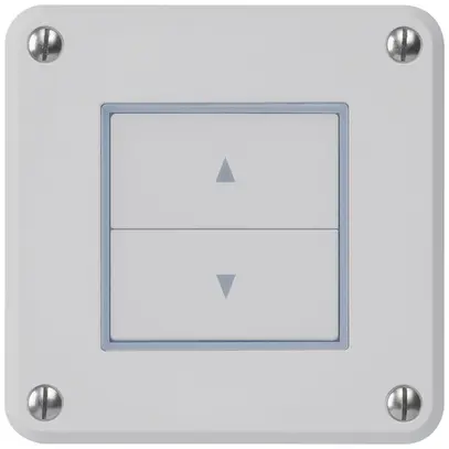 Interruttore per tapparelle INC robusto IP55 grigio con 2 tasti di comando 