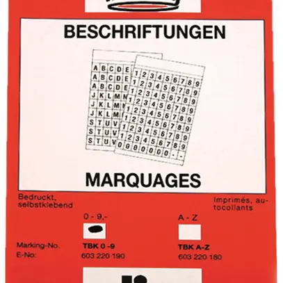 Carta di marquaggio Plica TBK A-Z carnet à 810 pzz 
