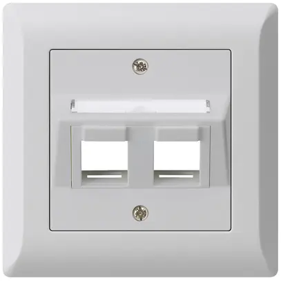 Kit de montage ENC kallysto.line 2×Keystone gris clair 