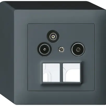 Prise pour antenne AP R/TV-Données kallysto HMS 2GHz 19db anthracite 