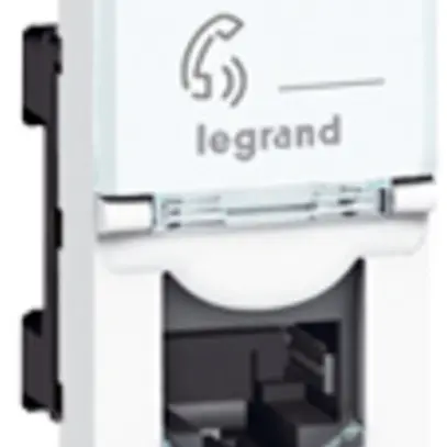 Prise INC MOS UTP 1×RJ45 blanc cat.6 1mod. 