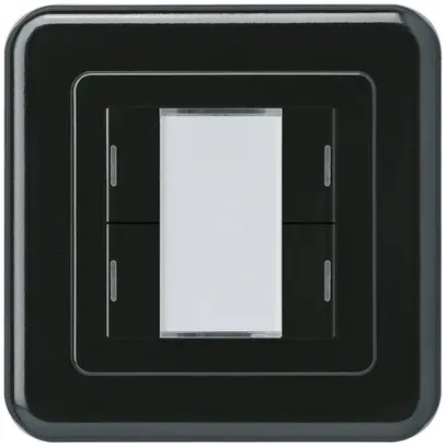Pulsante INC Hager basico C KNX quadruplo LED nero 