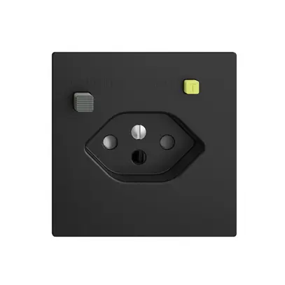 Prise ENC EDIZIOdue T13 FI 30mA F, shutter, noir 