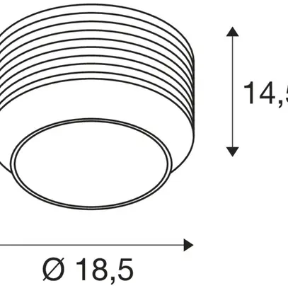 Plafoniera/applique SLV PANTILO E27 1×0…15W Ø185mm oro 