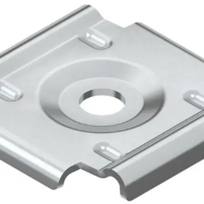 Plaque de fixation 55×55mm pour chemin de câbles à ille 