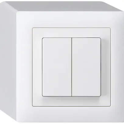 Interruttore AP kallysto 3/1L+AR/1L bianco 