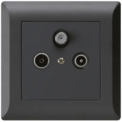 Prise ENC kallysto.line R/TV/SAT noir 