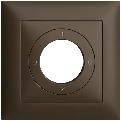 Kit frontale EDIZIOdue 0-1-0-2 88×88mm coffee per interruttore a chiave 