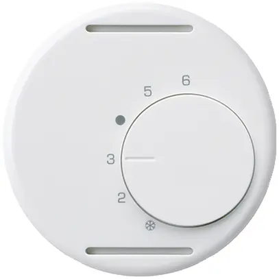 Disque frontal ENC BASICO blanc pour thermostat d'ambiance sans interrupteur 