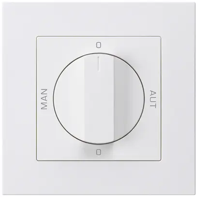 Interruttore rotativo INC 0-Man-0-Aut. bianco kallysto.pro 2/1L con manopola 