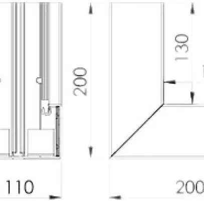 Inneneck Bettermann GEK-K 70×110mm reinweiss 