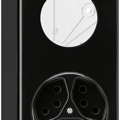 Combinazione AP vuoto+3×tipo 13 nero basico 