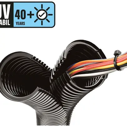 Tubo materia sintetica Duplex PDS 45mm nero 