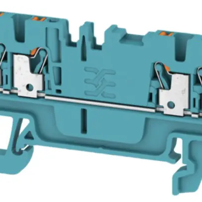 Morsetto di passaggio Weidmüller A4C PUSH IN 1.5mm² 4 contatti TS35 blu 