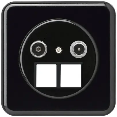 Presa multimedia INC basico TV-R mont.C 19dB 2GHz nero 