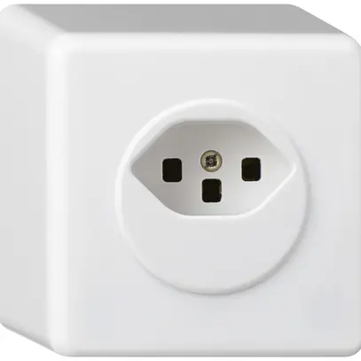 Prise AP basico type 23 blanc bornes à vis 