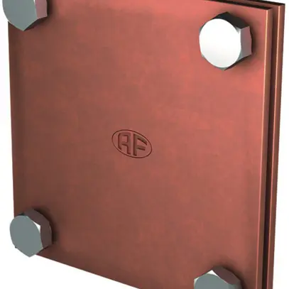 Serre-fils en croix/parallèle RE 46, Cu nu, pour ruban 50×5mm 