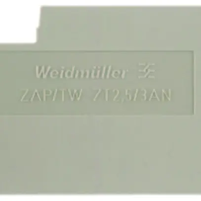 Abschluss-/Zwischenplatte Weidmüller ZAP/TW ZT2.5/3AN 71.05×27mm beige 