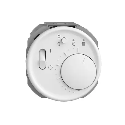 Termostato ambiente INC STANDARDdue bianco con sonda e orologio 