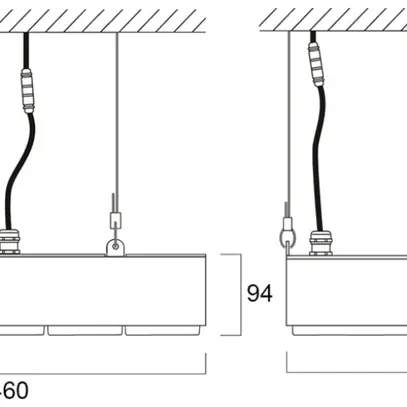 Projecteur de salle LED Sylvania KubiXx AISLE 140W 24900lm 840 IP65 VAR 412×460 