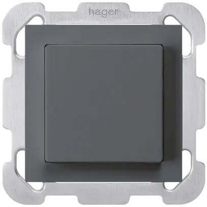 UP-Schalter kallysto 3/1L anthrazit mit Befestigungsplatte 