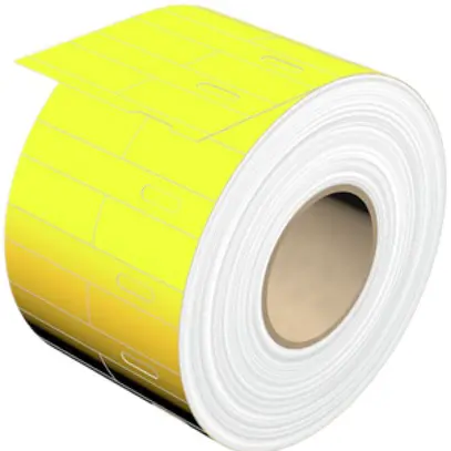 Étiquette Weidmüller THM ET 12.8×31mm polypropylène, jaune 