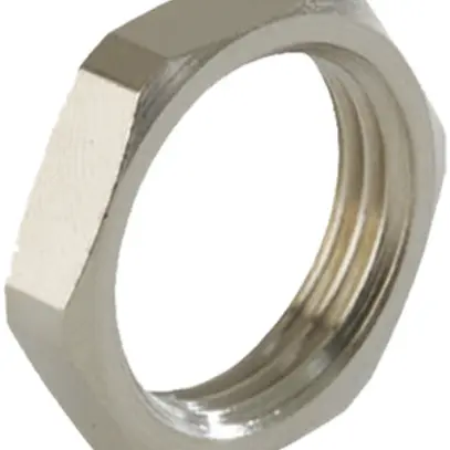 Gegenmutter 6-kant AGRO M40 Messing vernickelt dick 