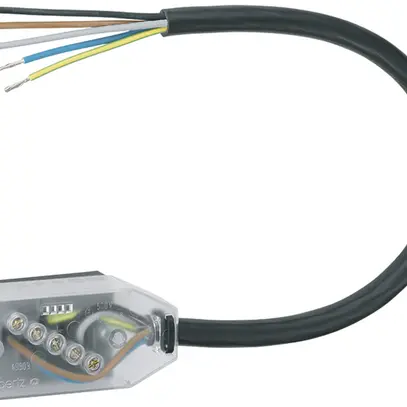 Boîte L1-L2-L3-N-PE pr.câble plat 10A câble 300mm 