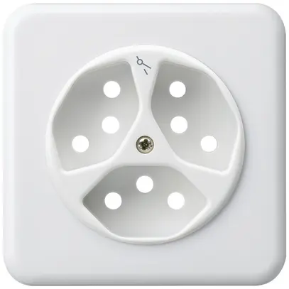 Kit frontal ENC basico 3×type 13/1 86×86mm blanc avec sécurité enfants 