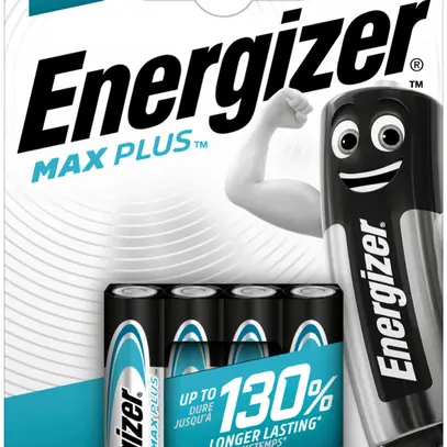 Pila alcalina Energizer Max Plus AAA LR03 1.5V blister a 4 pezzi 