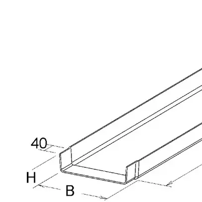 Caniveau de câbles Niedax KK 5050 L=3m 
