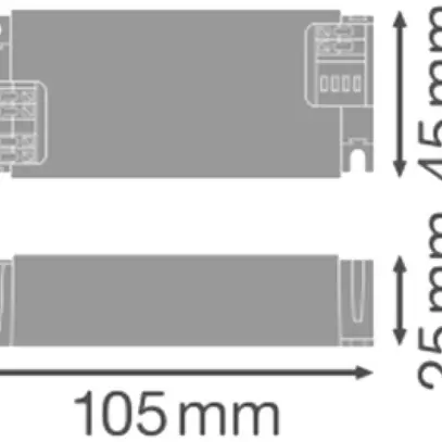 Alimentation LED LEDVANCE DR 30W 60V 150…700mA DALI 105×45×25mm 