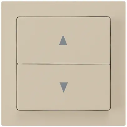 Kit frontale kallysto 60×60 beige per interruttore/tasto per tapparelle doppio 