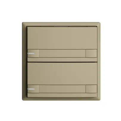 Pulsante INC KNX 2×EDIZIOdue colore sand RGB con LED con inserto carta 