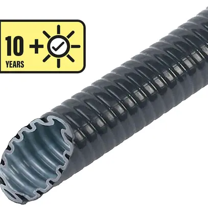 Tube d'installation KRGK Plica M25 résistant aux UV noir 