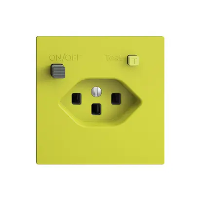 Prise ENC EDIZIOdue T23 FI 30mA F, lemon 
