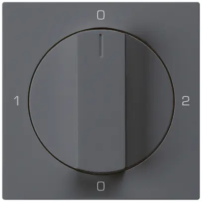 Kit frontale per interruttore rotativo S2 60×60mm kallysto 0-1-0-2 antracite 