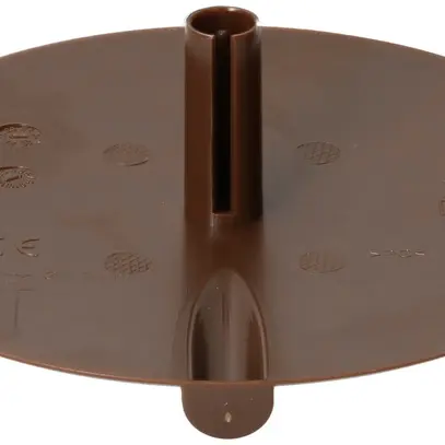 Rosace de plafond MH clips à ressort+entrée enfichable Ø98×9mm brun 